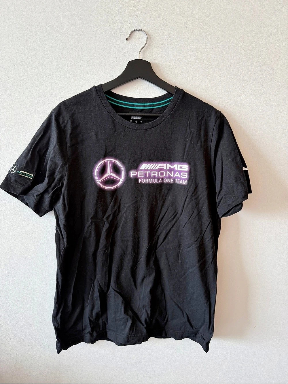Puma Mercedes-AMG Petronas F1 Logo T-Shirt Black - Large